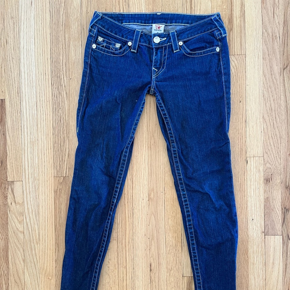 True Religion Stella dark wash skinny jeans size 28. - Picture 4 of 5